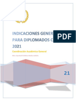 Indicaciones Generales Diplomados Caces 2021