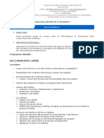 Programmes Pros Bureautique Programme Detaille Formation Pros Bureautique Excel Copie