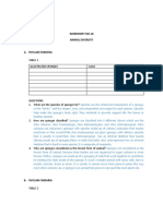 Worksheet No.10 Animal Diversity: Table 1 Illustrated Sponges Class