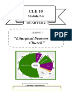 "Liturgical Seasons in The Church": Module 5-6