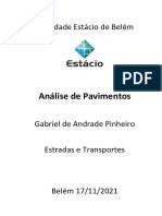 Análise de Pavimentos - Estradas e Transportes