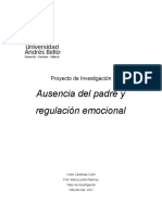 PROYECTO INVESTIGACION Ausencia Del Padre y Regulacion Emocional