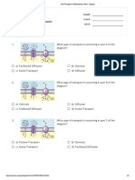 Cell Transport & Homeostasis - Print - Quizizz