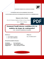 Comment L'audit Interne Contribue-T-Il À La Maitrise Du Risques de Contrepartie