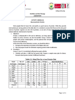 Activity 2 Midterm Worksheet Proteins Nutrition and Diet Therapy Lab