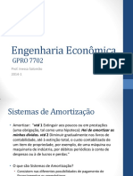 Engenharia Economica - AULA 6 Amortizacao e Inflacao