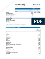 Discounted Cash Flow Valuation Excel