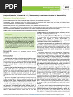 Beyond Laetrile Vitamin b17 Controversyantitumor Illusion or Revolution Syalalel