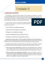 GERENCIAMENTO DE PROJETOS DE SOFTWARE - Unidade II