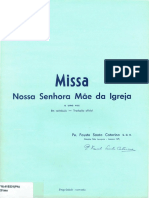 Missa Nossa Senhora Mãe Da Igreja A Uma Voz Pe. Fausto Santa Catarina