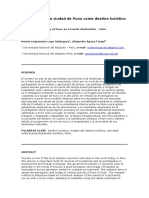 Evaluación de La Ciudad de Puno Como Destino Turístico