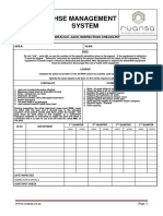 Hydraulic Jack Inspection Checklist