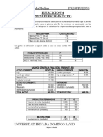 Caso Practico de Presupuesto Xyz - Ejercicio #4