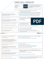 Discovery Call Checklist: Goals