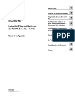 Manual de Configuración Industrial Ethernet Switches SCALANCE X-300