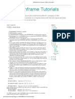 IBM Mainframe Tutorials - COBOL Cheat Sheet