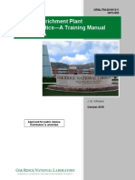 Uranium Enrichment Plant Characteristics-A Training Manual For The IAEA