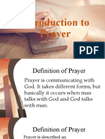 Introduction To Prayer