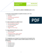 QCM Pathologies Vasculaires Cérébrales Avc