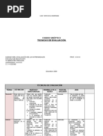 Modelo Cuadro Comparativo Técnicas de Evaluación