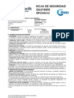 Msds Diluyente Epoxico Bonn