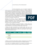 Evaluación Del Proyecto y Plan de Mejoramiento