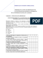 Instrumentos. Tesis No Experimentales Con Diseño Correlacional