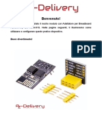 ESP8266-01S Mit Breadboardadapter ITA