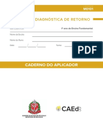 Caderno Do Aplicador - MAT - 1º Ano Do Ensino Fundamental