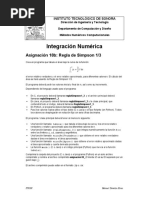 Asignación 18b - Regla de Simpson 1 - 3