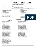 Pakistani Literature: (Notes by Mujahid Jalil)