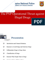 Philippine National Police: The PNP Operational Thrust Against Illegal Drugs