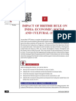 Impact of British Rule On India: Economic, Social AND CULTURAL (1757-1857)