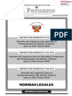 Decreto de Urgencia #016-2019