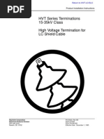 HVT Series Terminations 15-35kV Class High Voltage Termination For LC Shield Cable