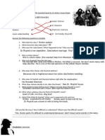 The Speckled Band Worksheet