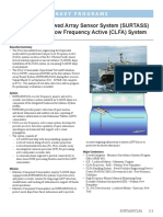 Surveillance Towed Array Sensor System (SURTASS) and Compact Low Frequency Active (CLFA) System