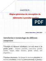 Chapitre 5 Règles Générales de Conception de Batiments À Grandes Portées