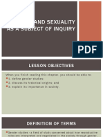 Lesson 3-Gender and Sexuality As A Subject of Inquiry