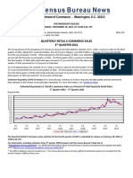 QUARTERLY RETAIL E-COMMERCE SALES 3rd QUARTER 2021