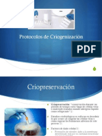 Protocolos de Criogenización y Costos