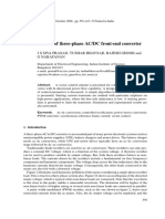 Vector Control of Three Phase AC - DC Front-End Converter