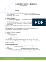 Accounting Cycle: Service Business