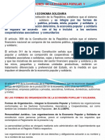 Formas y Organizaciones de La Economía Popular y Solidaria