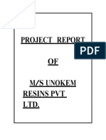 Project Report For UNOKEM - Unokem Resins Pvt. Ltd.