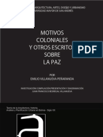 MOTIVOS COLONIALES, Presentacion e Introducción A La Obra de E.Vllanueva