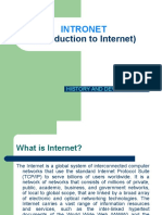 (Introduction To Internet) : Intronet