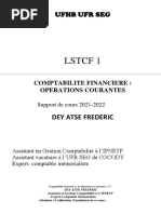 Cours Comptabilite Financiere 1. 2021 - 2022