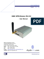 GSM Modem RS232 User Manual