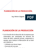 Planeación de La Producción